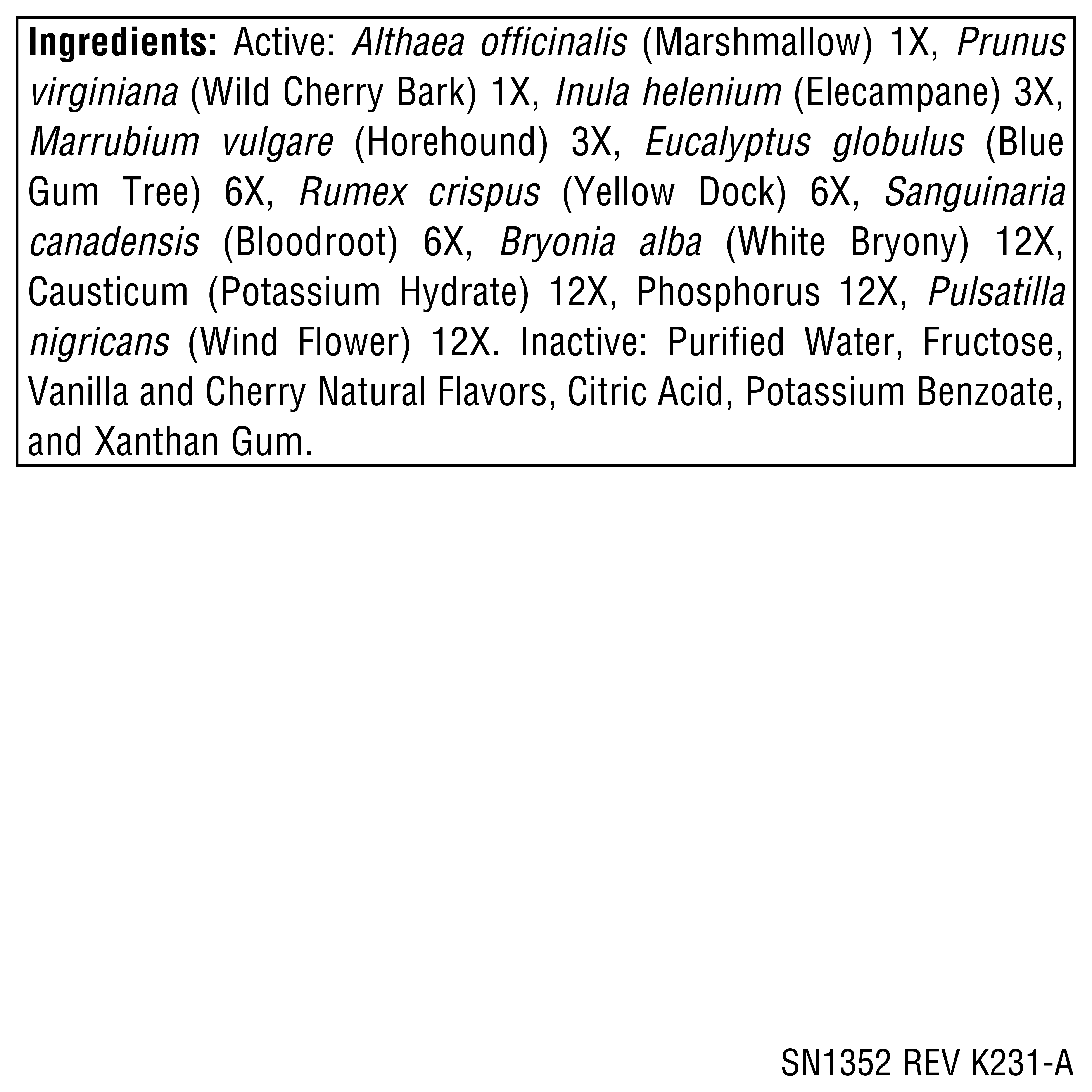 Supplement facts image