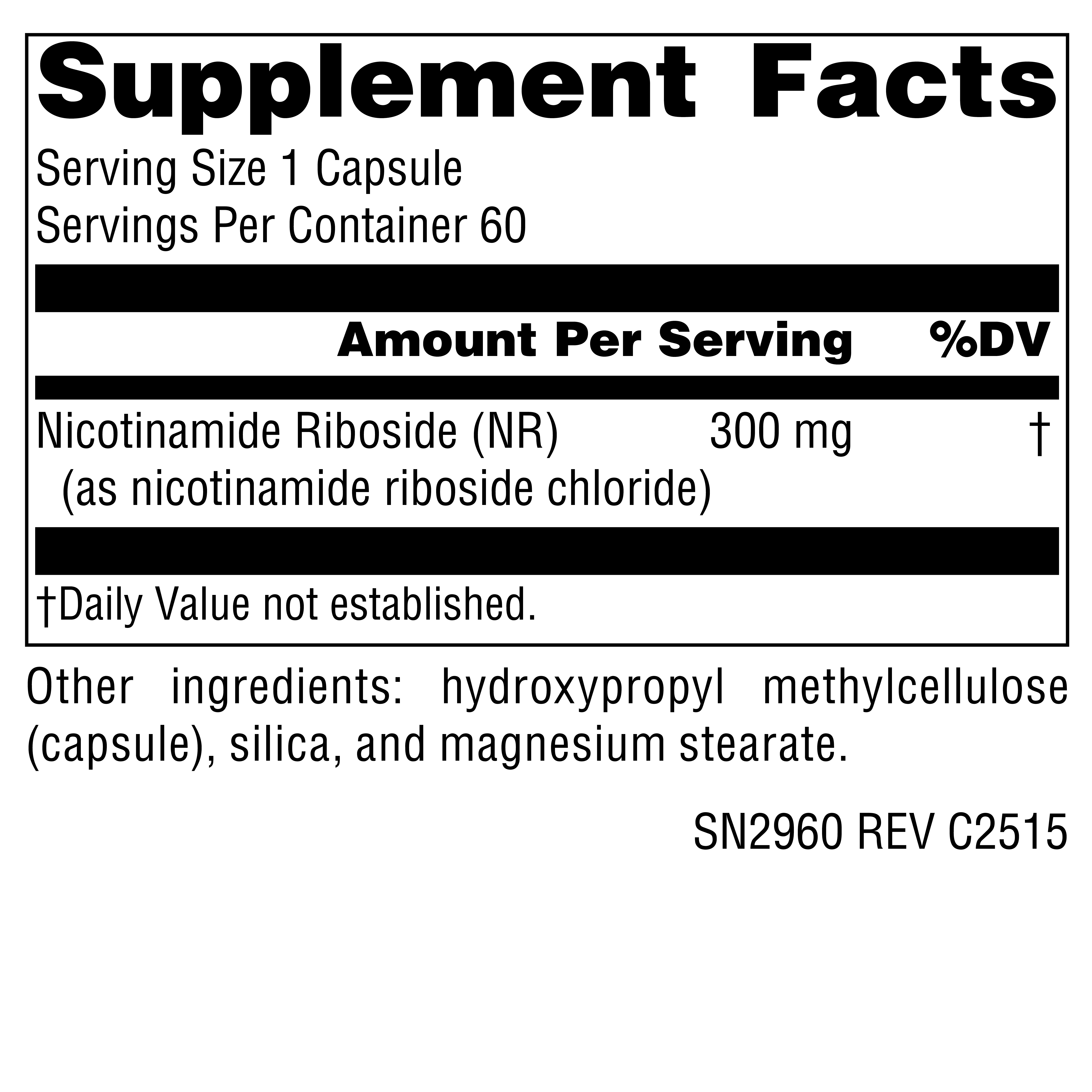 Supplement facts image