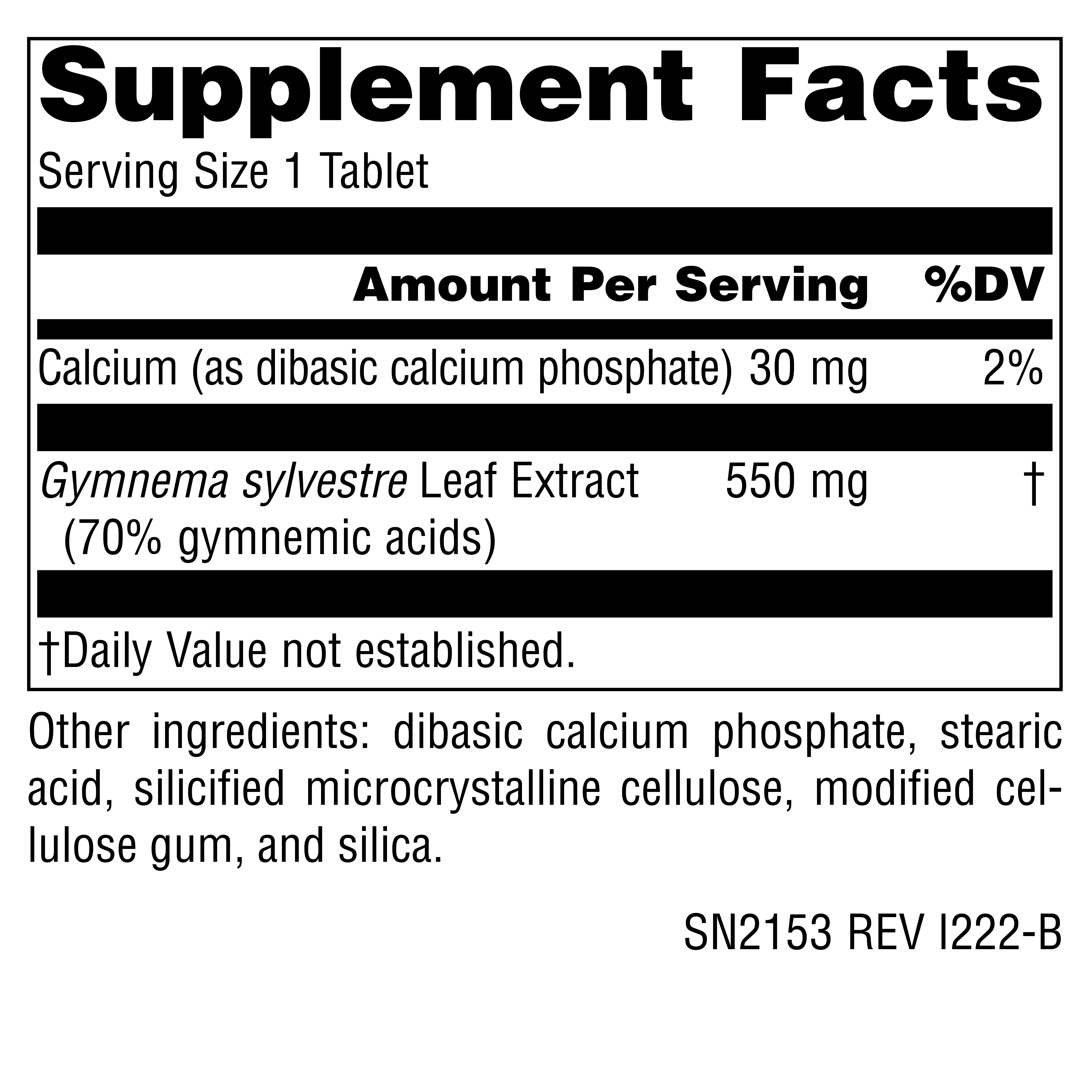 Supplement facts image